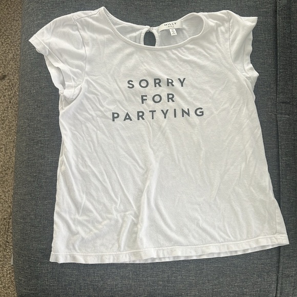 Milly tshirt size 10, ‘sorry for partying’ - Picture 2 of 4